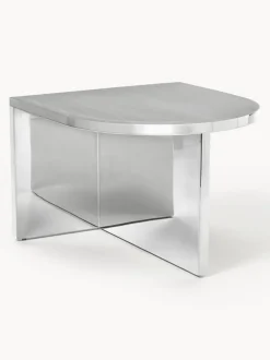 Mesa baja ovalada de metal Leander
