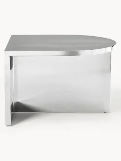 Mesa baja ovalada de metal Leander