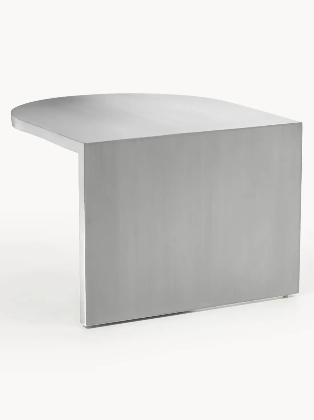 Mesa baja ovalada de metal Leander