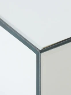 Mesa de centro artesanal de cristal de espejo Mirror, 90 cm