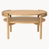Mesa de centro artesanal de madera de roble RF1905