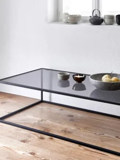 Mesa de centro con tablero de vidrio Maya