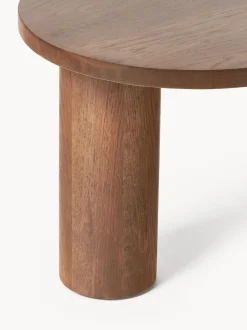 Mesa de centro de forma orgánica de madera de nogal Didi