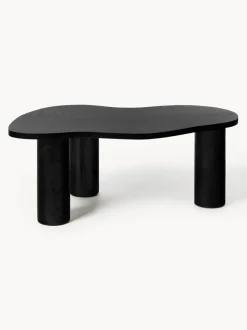 Mesa de centro de forma orgánica de madera de roble Didi