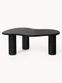 Mesa de centro de forma orgánica de madera de roble Didi