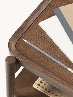 Mesa de centro de madera con espacio de almacenaje de tejido vienés Libby