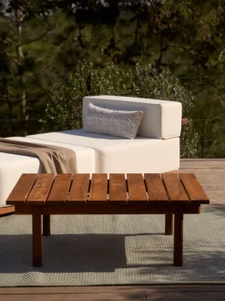 Mesa de centro de madera de acacia Matheus