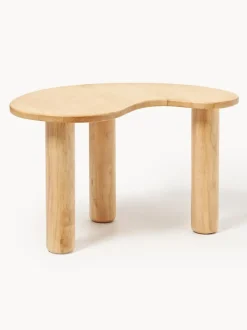 Mesa de centro de madera de caucho con forma orgánica Luppa