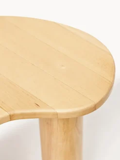 Mesa de centro de madera de caucho con forma orgánica Luppa