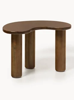 Mesa de centro de madera de caucho con forma orgánica Luppa