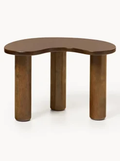 Mesa de centro de madera de caucho con forma orgánica Luppa