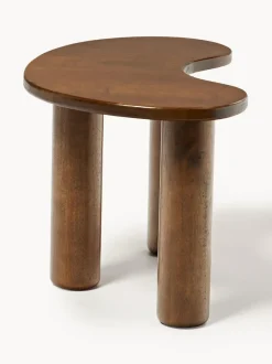 Mesa de centro de madera de caucho con forma orgánica Luppa