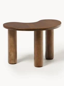 Mesa de centro de madera de caucho con forma orgánica Luppa