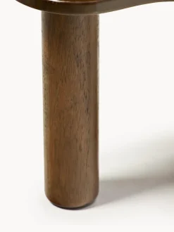 Mesa de centro de madera de caucho con forma orgánica Luppa