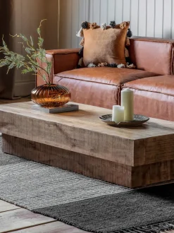 Mesa de centro de madera de mango Iowa