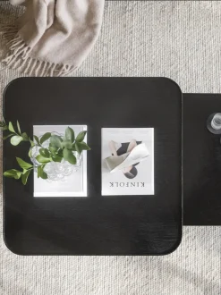 Mesa de centro de madera de roble Sullivan, 80 x 80 cm