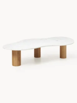 Mesa de centro de mármol con forma orgánica Naruto