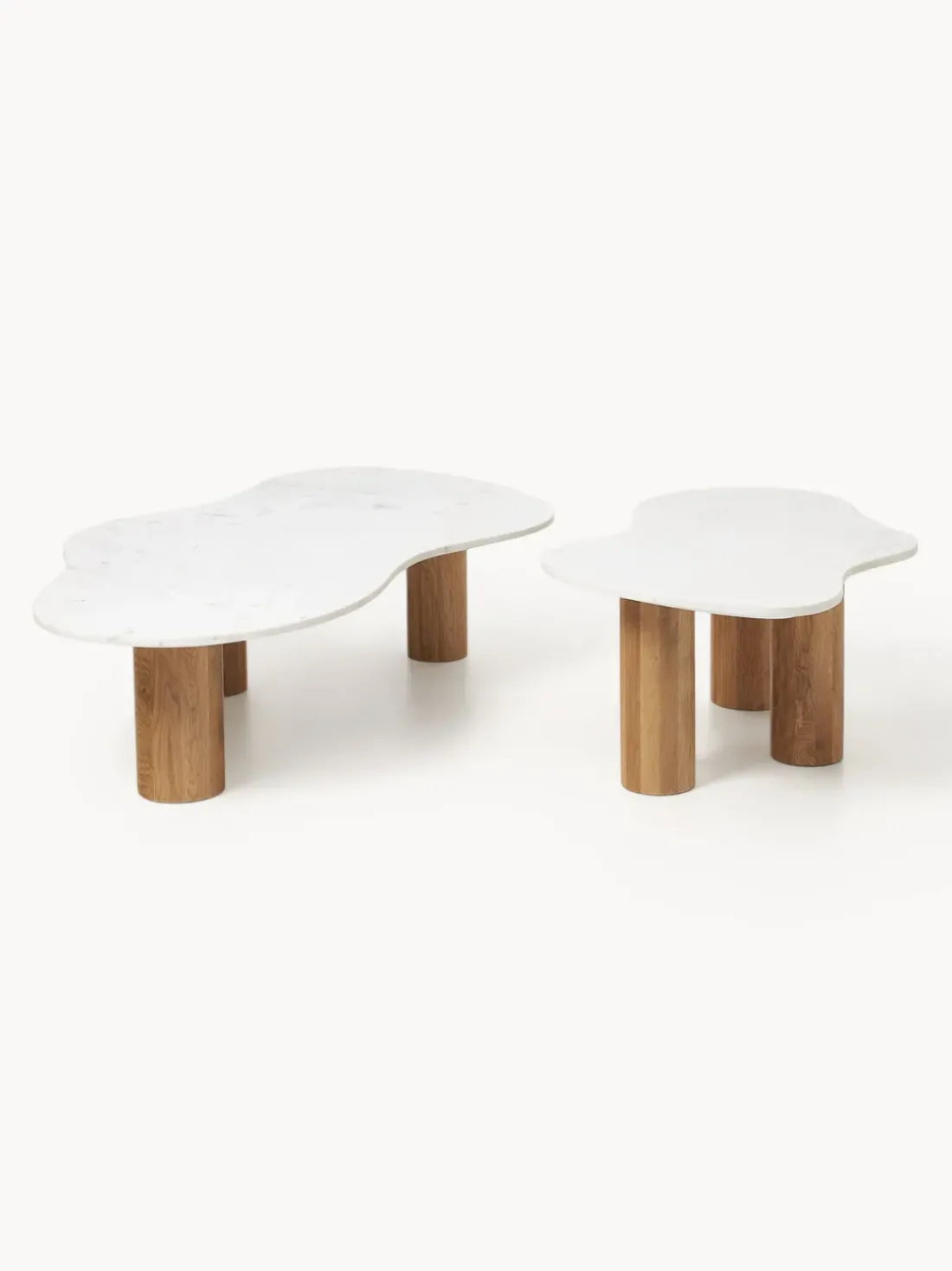 Mesa de centro de mármol con forma orgánica Naruto
