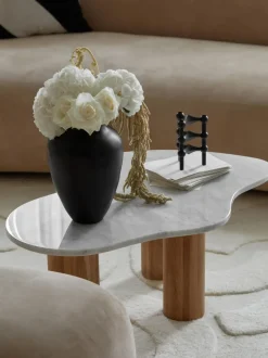 Mesa de centro de mármol con forma orgánica Naruto