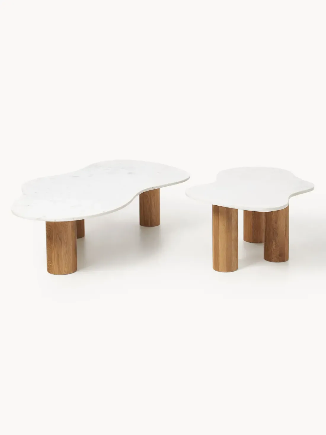 Mesa de centro de mármol con forma orgánica Naruto