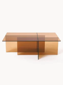 Mesa de centro de vidrio Anouk, 102 cm