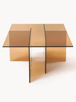 Mesa de centro de vidrio Anouk, 102 cm