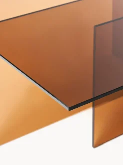 Mesa de centro de vidrio Anouk, 102 cm