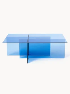 Mesa de centro de vidrio Anouk, 102 cm