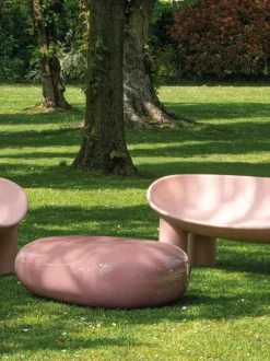 Mesa de centro de vidrio con forma orgánica Koishi