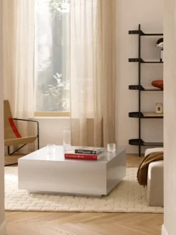 Mesa de centro en look metálico Lesley