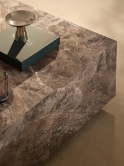 Mesa de centro en look mármol Lesley