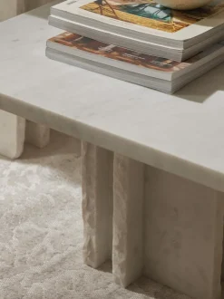 Mesa de centro en look mármol Selene