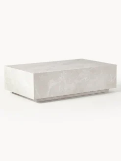 Mesa de centro en look travertino Lesley