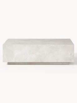 Mesa de centro en look travertino Lesley