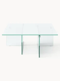 Mesa de centro grande de vidrio Anouk, 160 cm