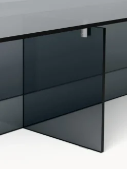 Mesa de centro grande de vidrio Anouk, 160 cm
