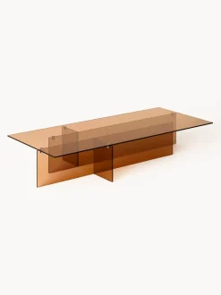 Mesa de centro grande de vidrio Anouk, 160 cm