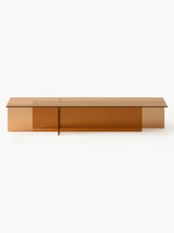 Mesa de centro grande de vidrio Anouk, 160 cm