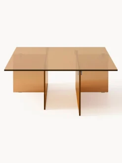 Mesa de centro grande de vidrio Anouk, 160 cm