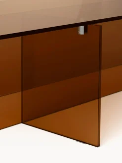 Mesa de centro grande de vidrio Anouk, 160 cm