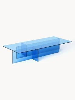 Mesa de centro grande de vidrio Anouk, 160 cm