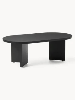 Mesa de centro ovalada de madera Toni