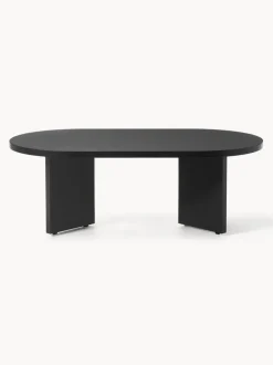 Mesa de centro ovalada de madera Toni