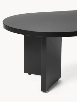 Mesa de centro ovalada de madera Toni