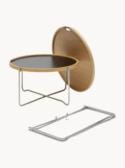Mesa de centro redonda con bandeja reversible CH417