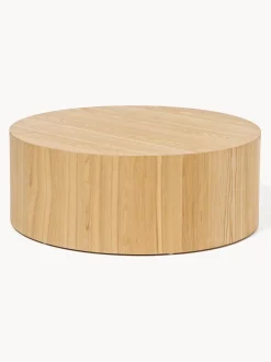 Mesa de centro redonda de madera Dan