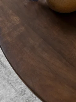 Mesa de centro redonda de madera de mango Sculpt