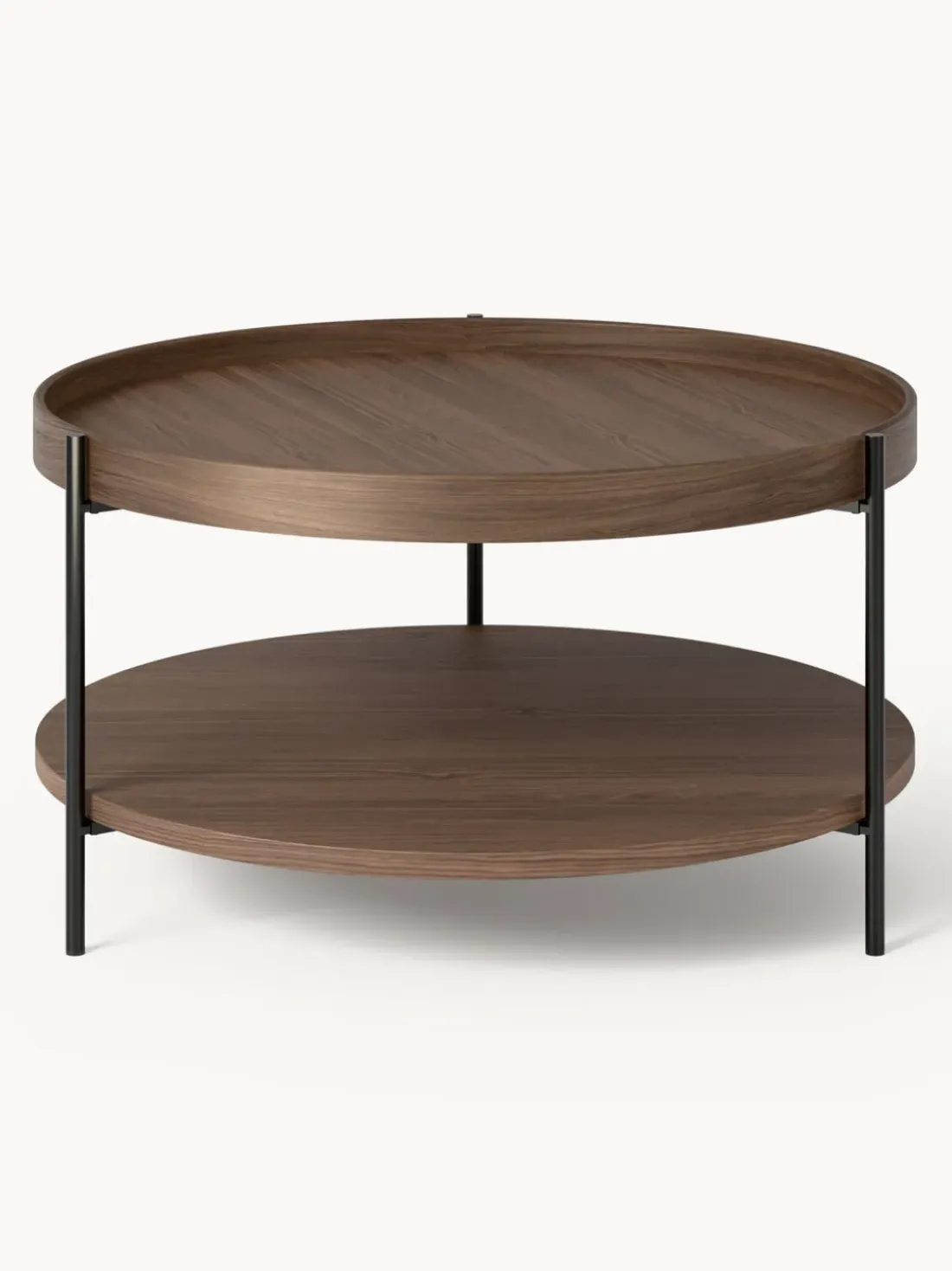 Mesa de centro redonda de madera Renee