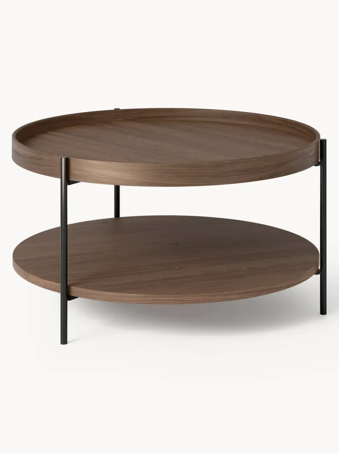 Mesa de centro redonda de madera Renee