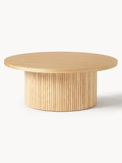 Mesa de centro redonda de madera Nele
